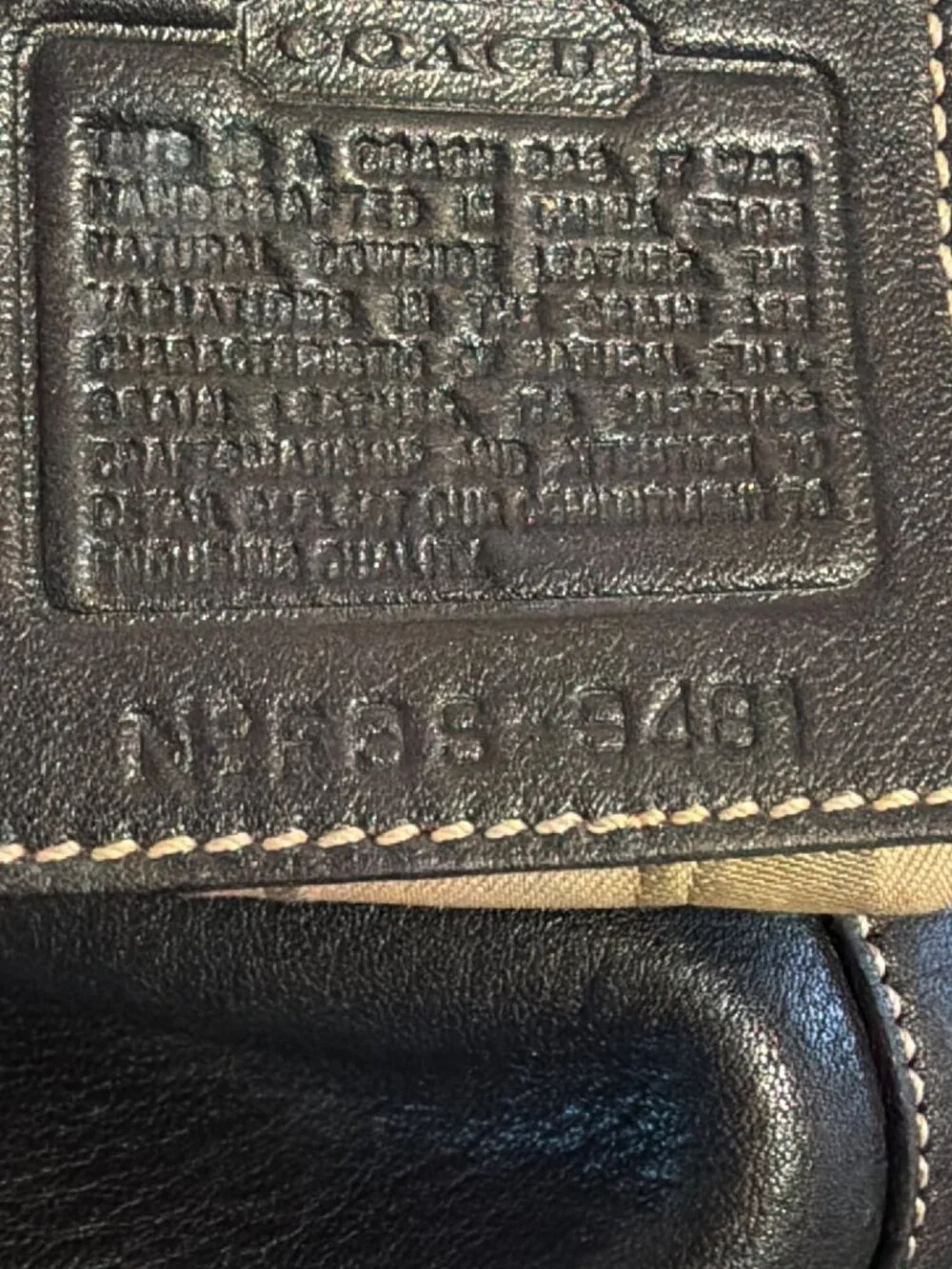 Vintage Y2K Coach Soho Legacy Flap Bag Black Leather F9S 9481 Buckle Snap Estate